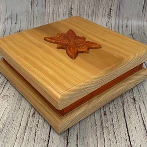 Vintage Gunther Mele 1970's Wooden Jewelry Box, Vintage Wooden Jewellery Organiz